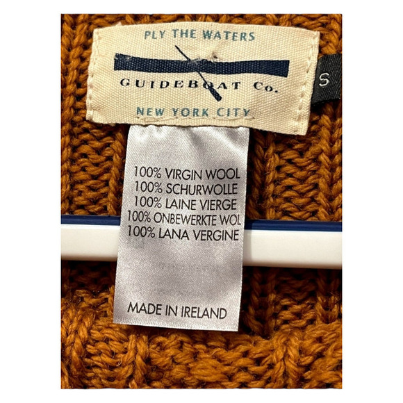 Guideboat Ply the Waters 100% Virgin Wool Sweater size small - Picture 5 of 7